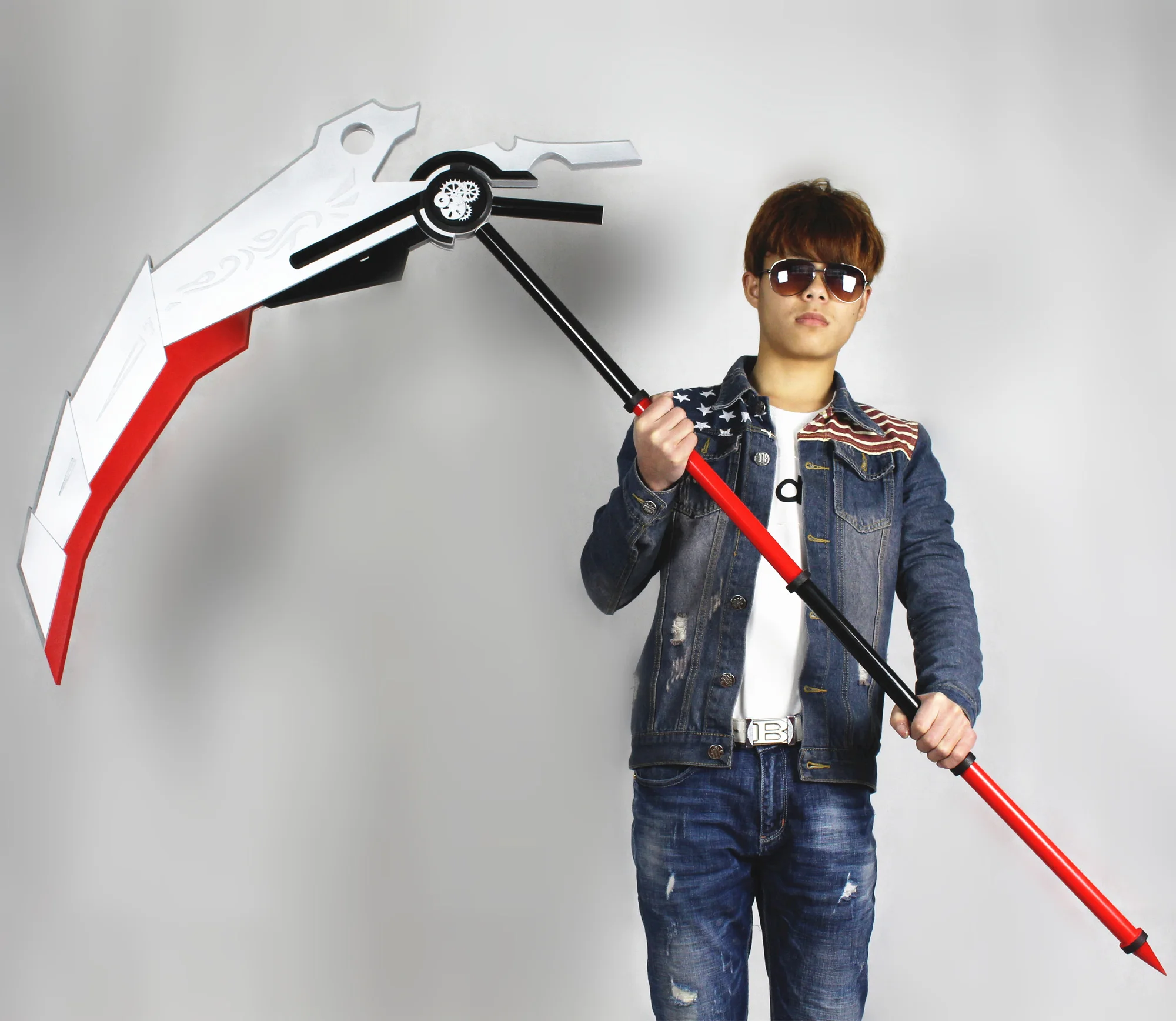 Qrow Branwen Косплей Scythe Руби аниме оружие реквизит
