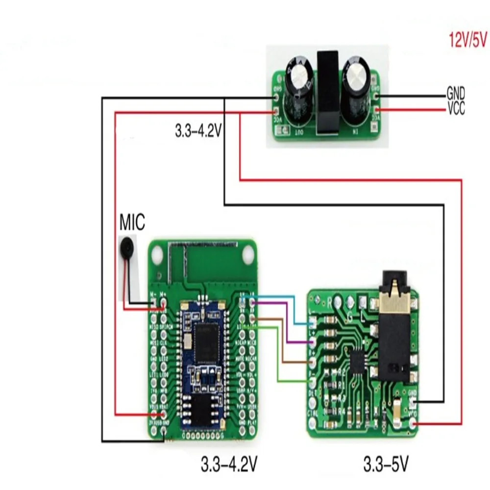 Taidacent аналоговый I2S QCC3003 Bluetooth V5.0 Bluetooth SBC AAG Aptx APTX LL стерео аудиоприемник модуль для беспроводных динамиков