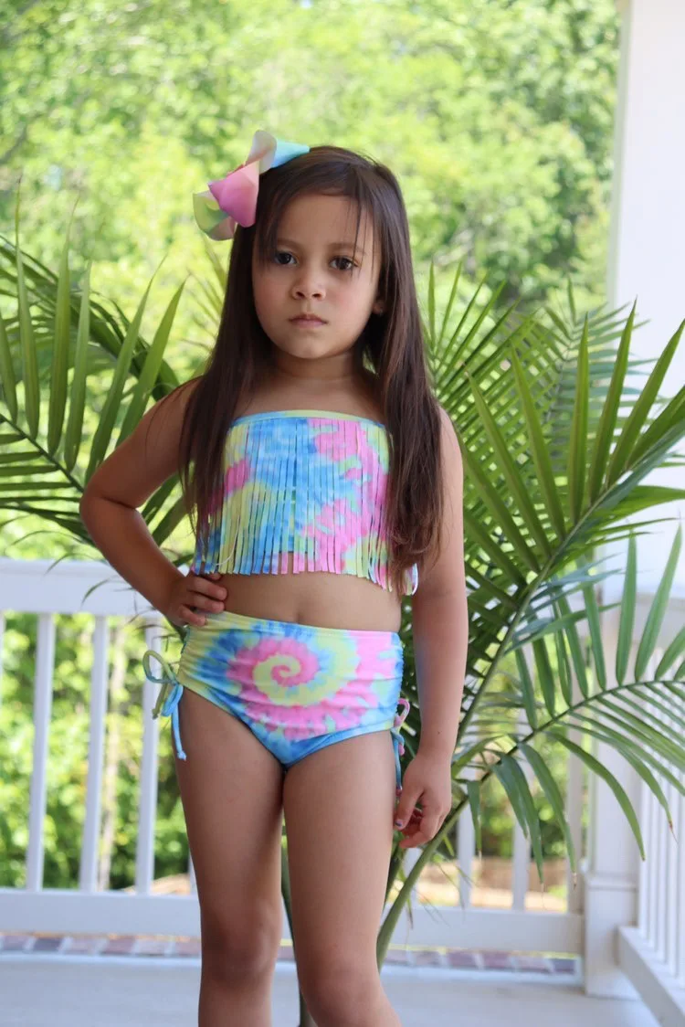 baby tie dye swimsuit