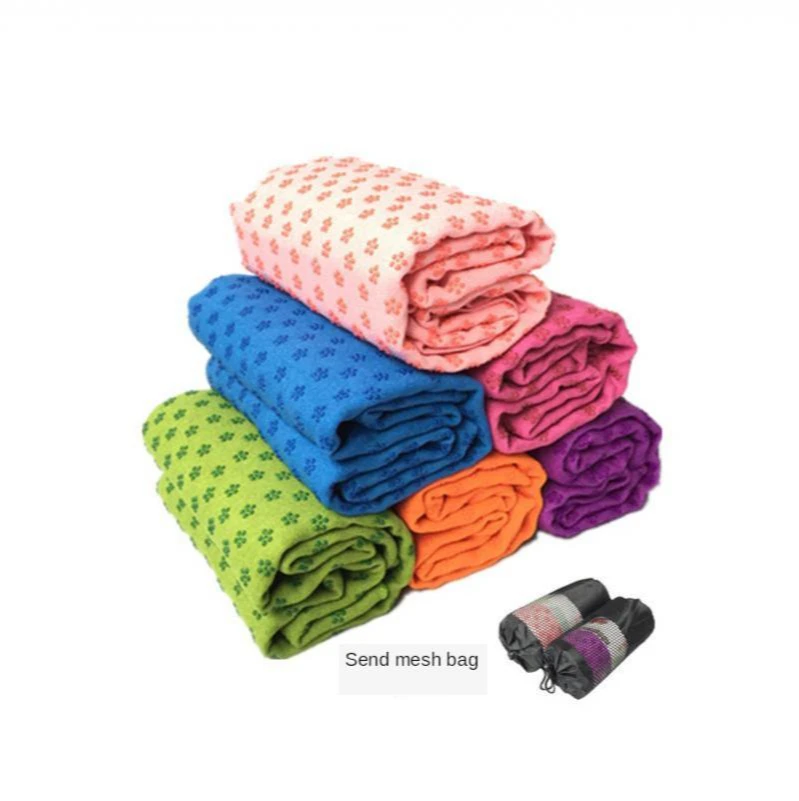 

New 183cm*61cm 72''x24'' Non Slip Yoga Mat Cover Towel Blanket with Free Bag Sport Fitness Exercise Pilates Workout Anti Skid