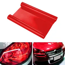 Luz do carro do automóvel vermelho farol taillight matiz vinil filme adesivo cor-em mudança folha de luz de nevoeiro adesivo decoração do carro decalque 60cm/120cm