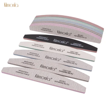 

10Pcs Professional Half Moon Nail File 80/100/150/180/240 Nail Varnish Sets Wooden nagelvijl Manicure Tools Nails Accessories