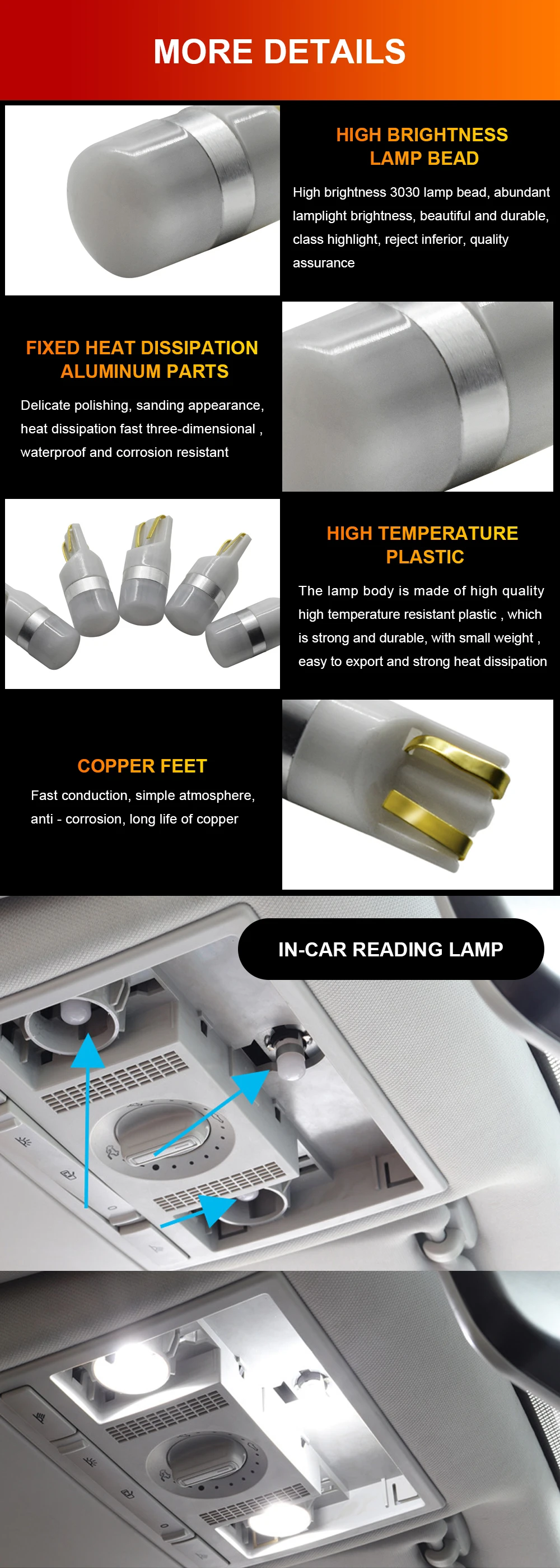 EURS 100 шт. T10 Светодиодный лампочки Canbus T10 3030 1smd W5W 168 194 светодиодный просвет Боковой габаритный фонарь светильник s светодиодный внутренний светильник задний багажник лампа 9-30 в