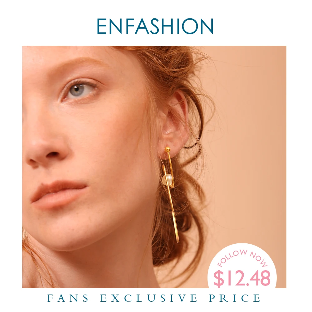 Enfashion Star Trails серьги из нержавеющей стали золотого цвета Висячие для женщин