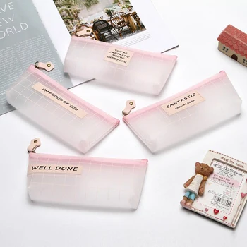 

Cute Pen Bags Pencil Case Frosted Pencil Pouch School Supplies For Girls Stationery Gifts Stationery Pennen Etui Trousse Stylo