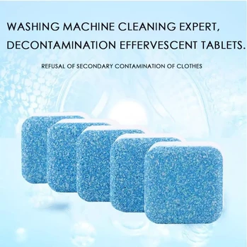 

1/3/6pcs Powerful Washing Machine Descaler Cleaner Deep Cleaning Bathroom Tab Deodorant Durable Multifunctional Laundry Supplies