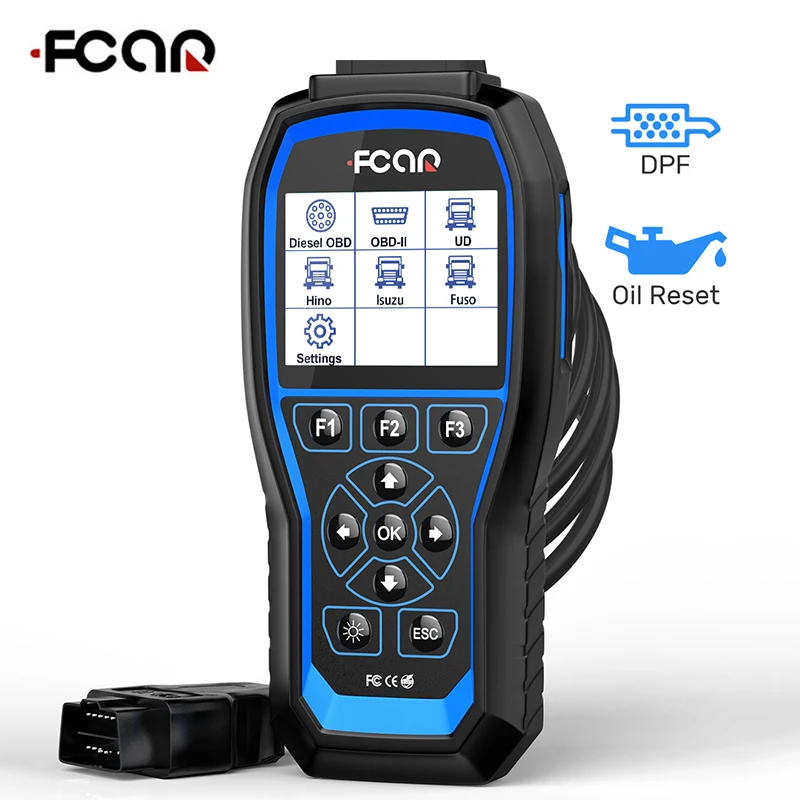 FCAR Heavy Duty Truck Code Reader F506 PRO Enhanced Full Systems OBD2