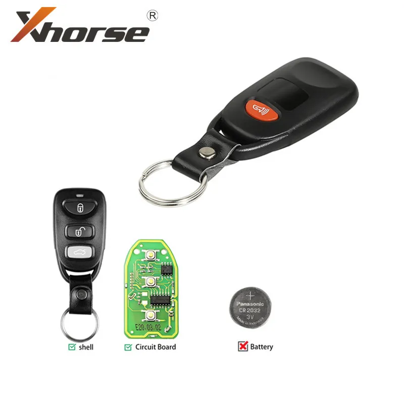 Xhorse VVDI2 проводной дистанционный ключ XKHY01EN для Hyundai 3 + 1 кнопки английская версия 10