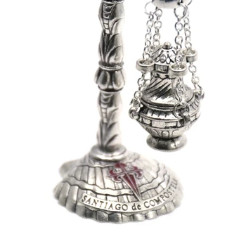 

Antique Carved Incense Burner Cross Decoration Church Chapel Ornaments Prayer HXBC