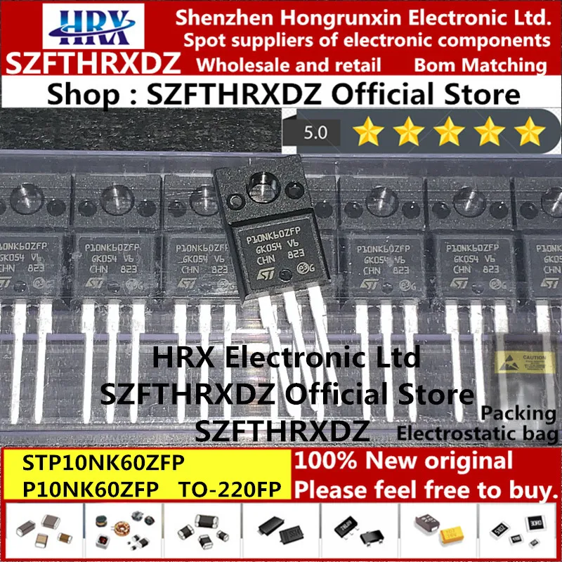 Новинка 100% оригинальный STP10NK60ZFP P10NK60ZFP TO 220F STP10NK60Z P10NK60Z 220 STW10NK60Z W10NK60Z 247 MOSFET N Ch 600V