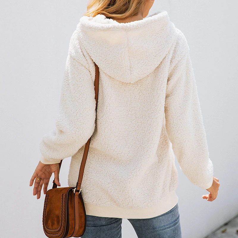 Новые осенние толстовки рубашка с длинным рукавом с капюшоном однотонные повседневные толстовки пуловеры с карманами Moletom женское Inverno