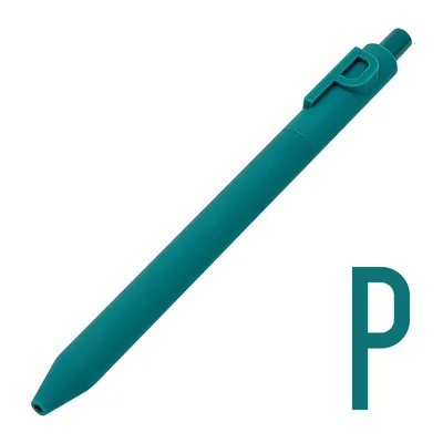 P 1 шт. Smodapen 36 красочные буквы шариковые ручки 0,5 мм черный сердечник креативные конфеты английская цифровая ручка - Цвет: P