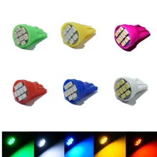 100 шт. светодиодный W5W T10 194 168 W5W 3020 8SMD светодиодный парковочная лампа авто боковое освещение лампа габаритного фонаря яркий белый задний фонарь, лампочки