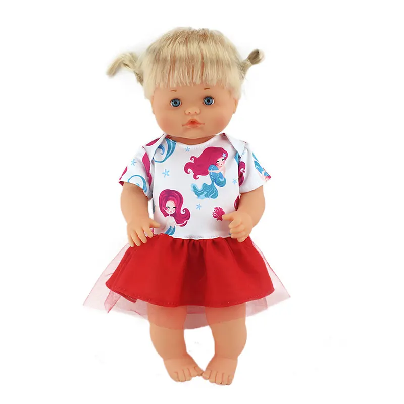Новая Милая одежда, размер 40 см, 41 см, Nenucos Doll Nenuco Ropa y su Hermanita, фиолетовая футболка с длинными рукавами, штаны в фиолетовый горошек с шапочкой