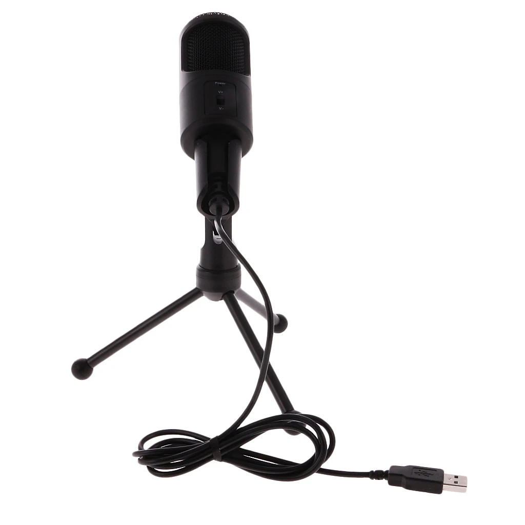 

USB Computer Condenser Microphone PC Recording Mic With Stand SF 960B