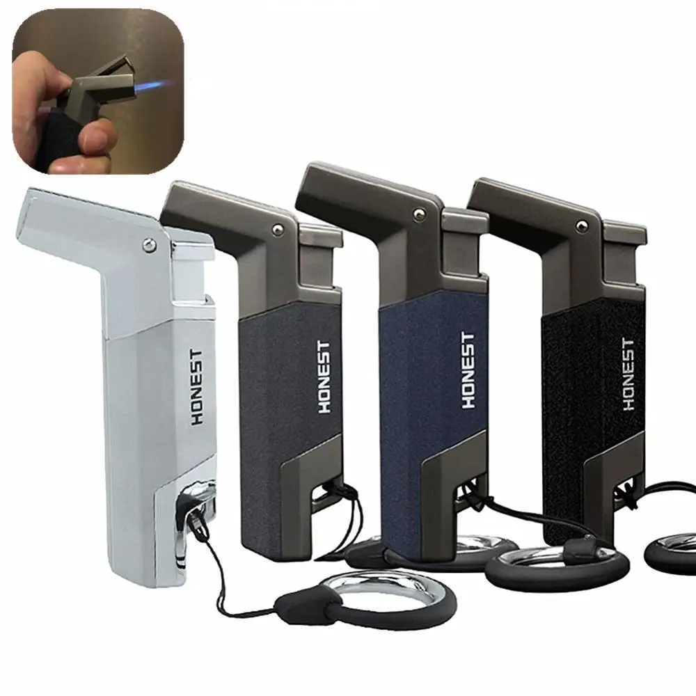 

Jet Flame Cigar Lighter Butane Refillable Windproof Torch Lighters Flame Turbo Jet Torch Lighter, Gift Package