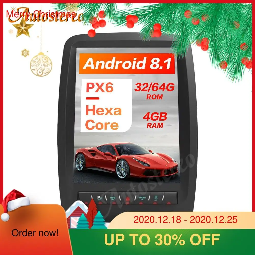 Tesla style Android8.1 4 + 64G Автомобильный gps навигатор Для Dodge Durango 2012 Autostereo radio tape recorder