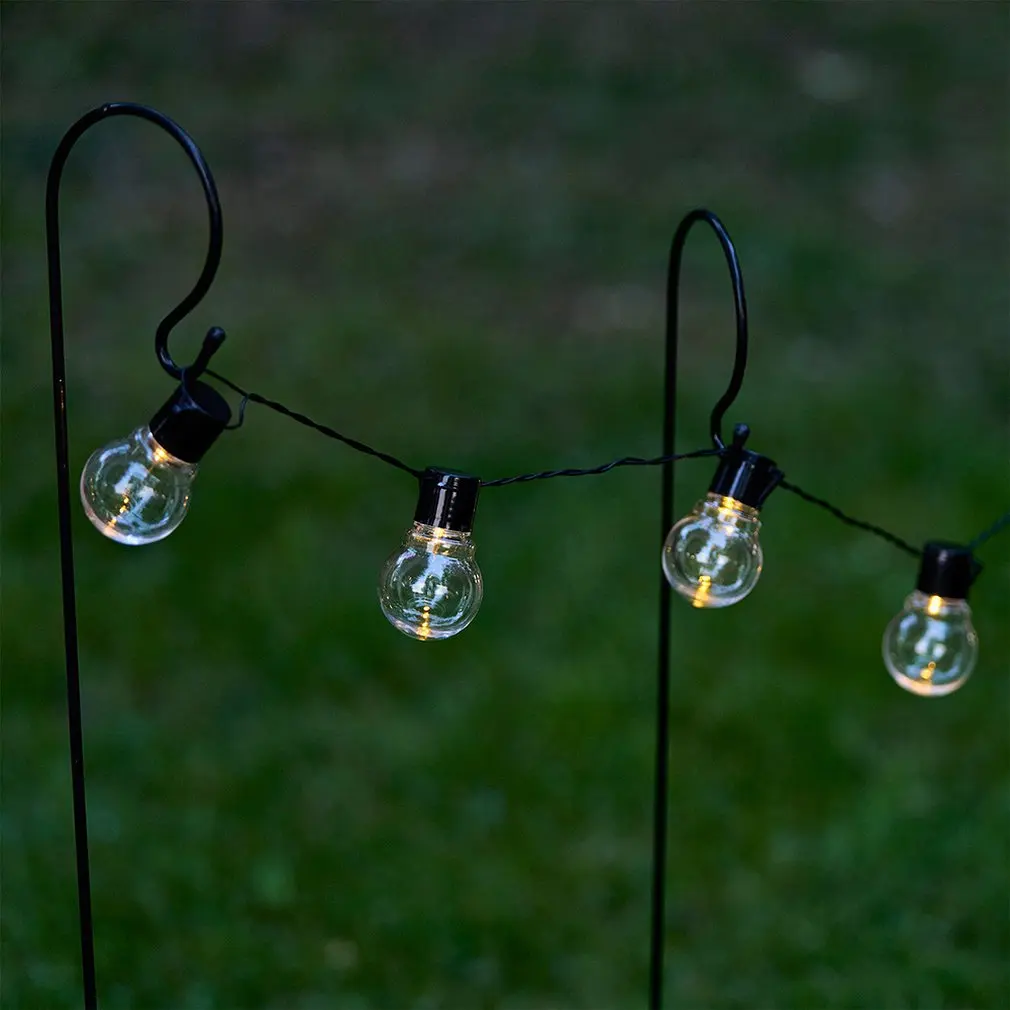 20Led водонепроницаемый солнечный светильник, ретро прозрачный светильник с шариковым крюком, лампочка, светильник s со звездой, светильник s