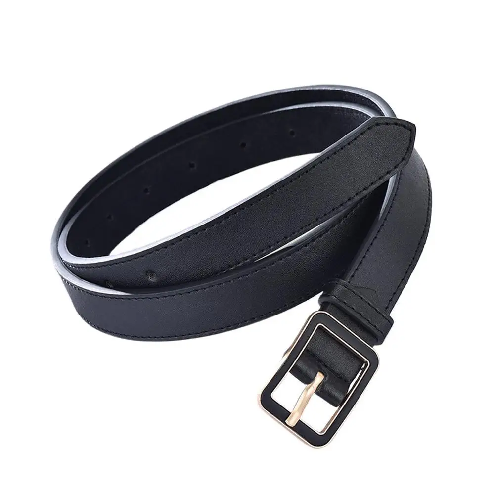 Винтажные квадратные поясные ремни с пряжкой, черный, красный, белый, широкий кожаный женский пояс, женский пояс для платья