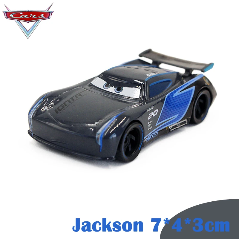 Jackson Disney Car Pixar Cars 3 Lightning McQueen Curz Ramirez Storm Jackson Large Transporter Deformation Truck Racing Track FRJ07 - Цвет: Jackson