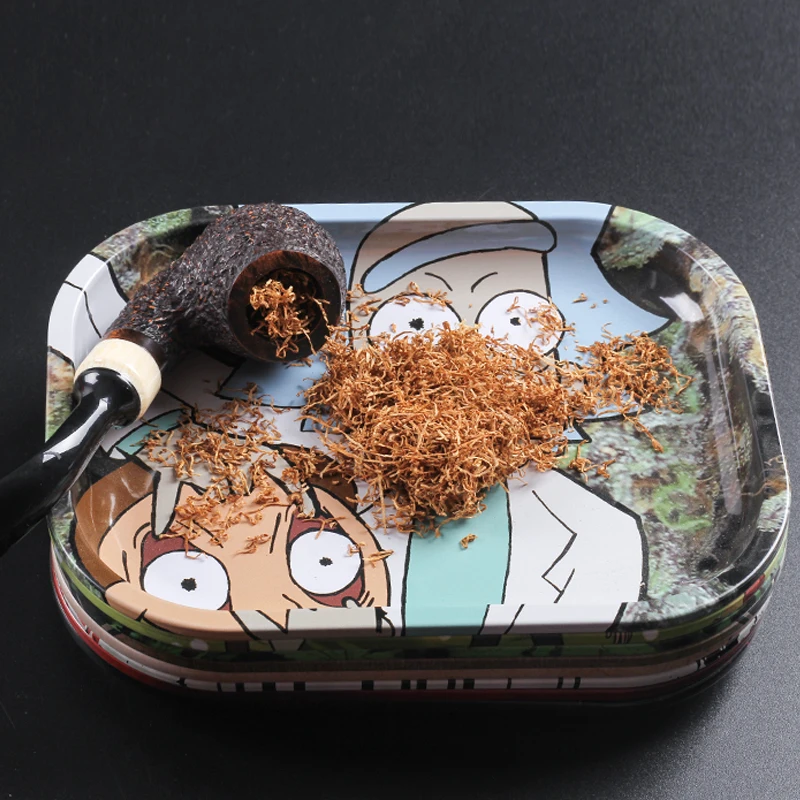 1 шт. металлический поднос для сворачивания табака 17 см * 13 8 см|smoking accessories|tobacco