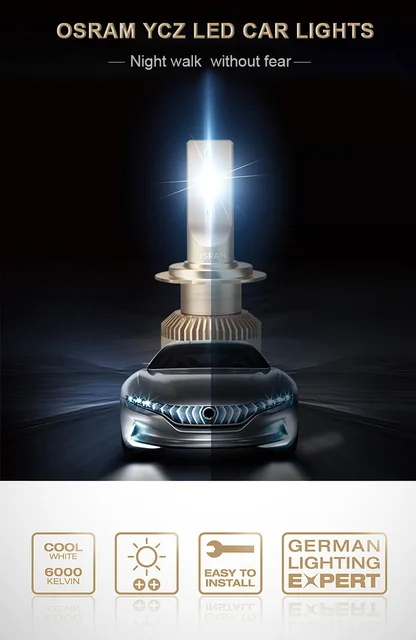 Osram Ledriving Hl H7 H4 H1 H8 H11 H16 Hb3 Hb4 Hir2 9012 12v 6000k Led Fog  Lamp Car Light Super Bright Headlight Car Bulb 2pcs - Car Headlight  Bulbs(led) - AliExpress