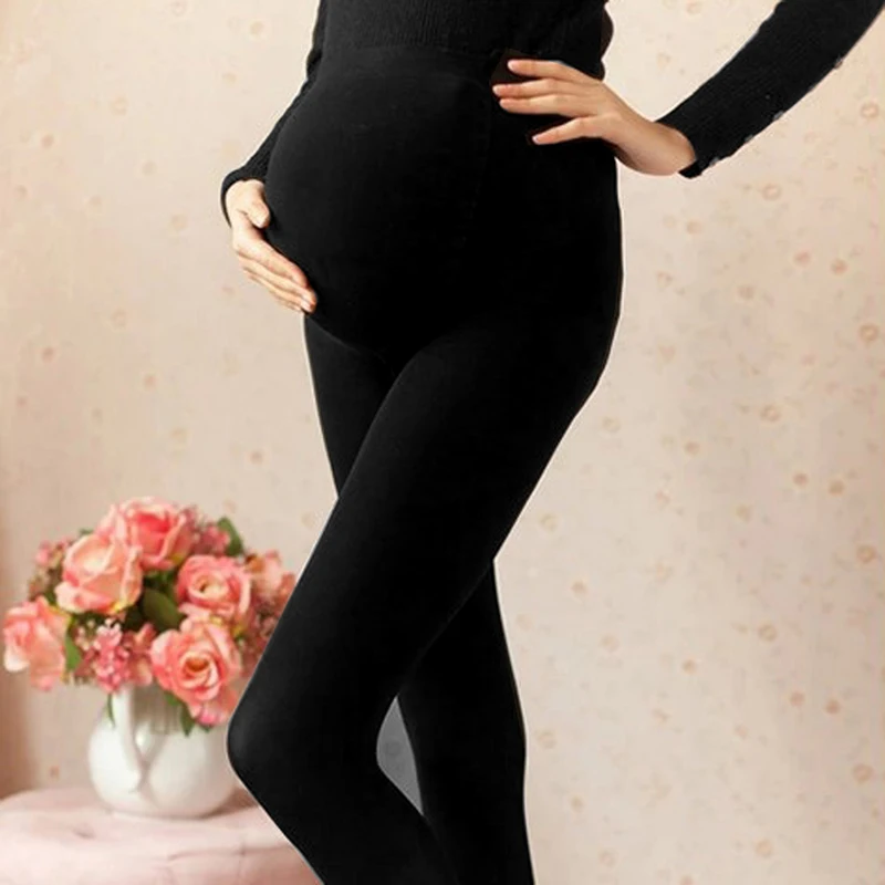 120D Women Pregnant Socks Maternity Hosiery Solid Stockings Tights Pantyhose 6