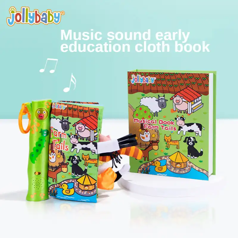 Livre En Tissu Educatif Montessori Pour Bebe Jouet Educatif D Eveil Pour Tout Petit Queue De Musique Electronique Aliexpress
