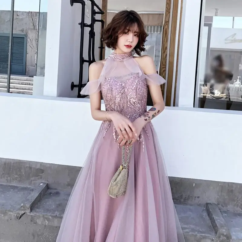 Элегантное Длинное Вечернее Платье-фонарик, Qipao, классическое Сетчатое платье макси с воротником-стойкой, изысканное кружевное женское платье, 3XL - Цвет: Style 5