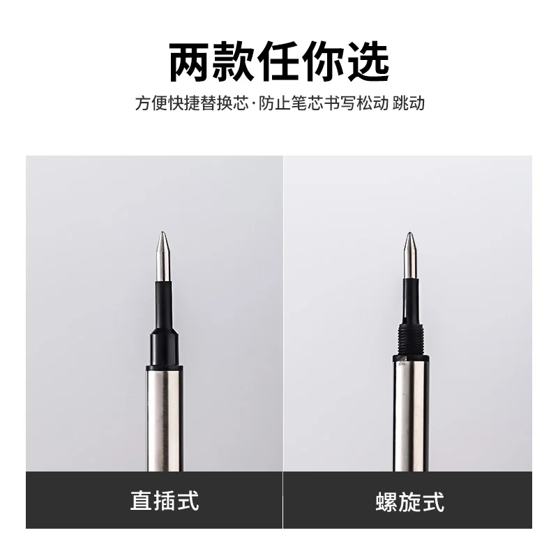 10PCS Set Ballpoint Pen Refill JINHAO Standard Black and Blue Ink Rollerball Pen Refill 0.5MM 0.7MM Office School Accessories 2