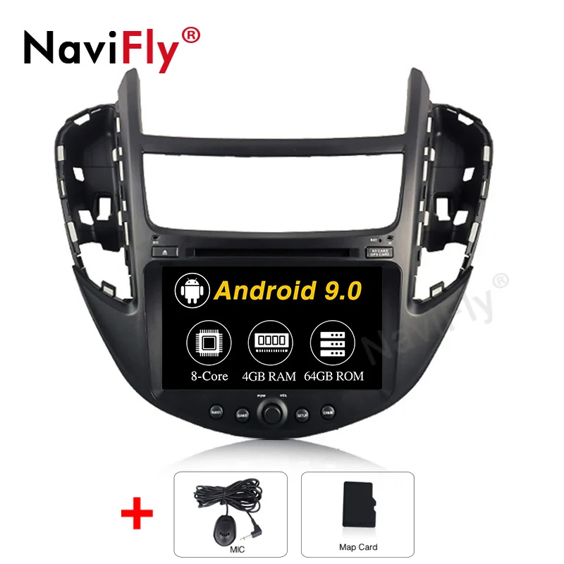NaviFly 8 дюймов Android 9,0 автомобильный dvd-плеер для Chevrolet трекер/модель Holden Trax 2013- Автомобильный мультимедийный gps navi wifi SD карта