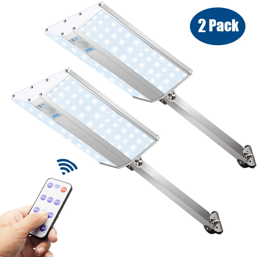

2/4PCS Powerful Remote Control Led Solar Light Outdoors Solar Lamp PIR Motion Sensor Street Light Waterproof Garden Decorative