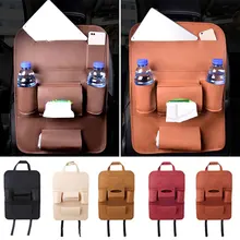 Сумка на спинку сиденья, сумка для хранения Авто, многофункциональная сумка на сиденье, антиударная подушка, для ухода за автомобилем, из искусственной кожи, многоцветная, универсальная