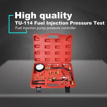 

New TU-114 Fuel Injector Injection Pump Pressure Tester Gauge Kit Manometer Auto Diagnostics Tools For Automotive Repair