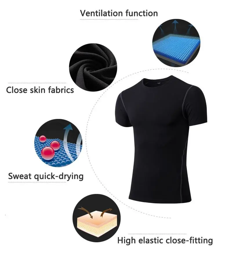 Yuerlian 3 шт. мужской компрессионный костюм для бега спортивный комплект Быстросохнущий Спортивный костюм футболка осень молния с капюшоном колготки спортивная одежда