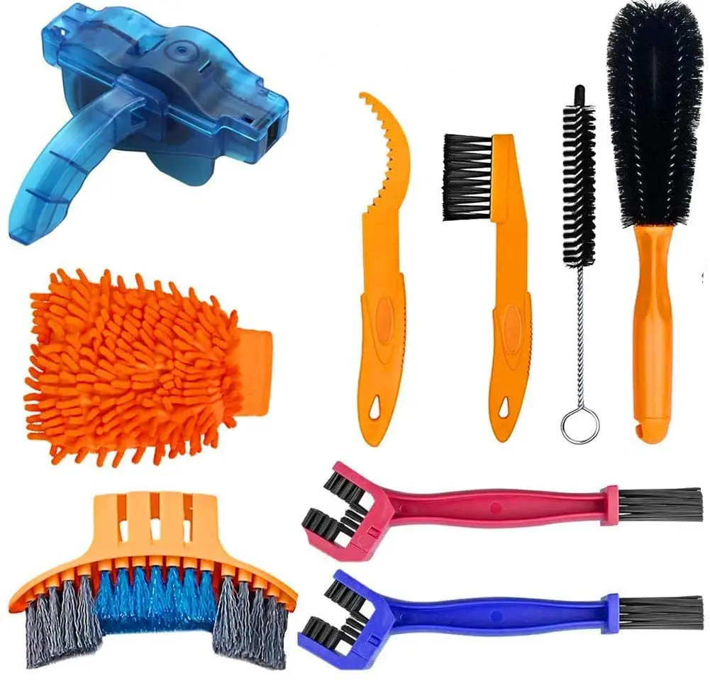 

Bike Bicycle Chain Cleaner Scrubber Brushes Mountain Wash Tool Set Cycling Cleaning Kit Bicycle Repair Tools Bicycle Accessories