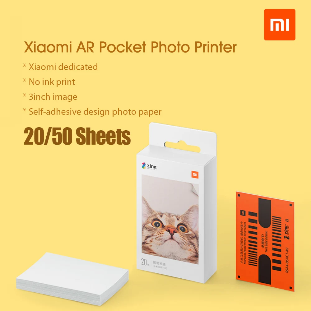 Xiaomi mi AR принтер 300 точек/дюйм портативный фото mi ni DIY поделиться Bluetooth AR Видео Печать 500 мАч Карманный принтер с mi jia app