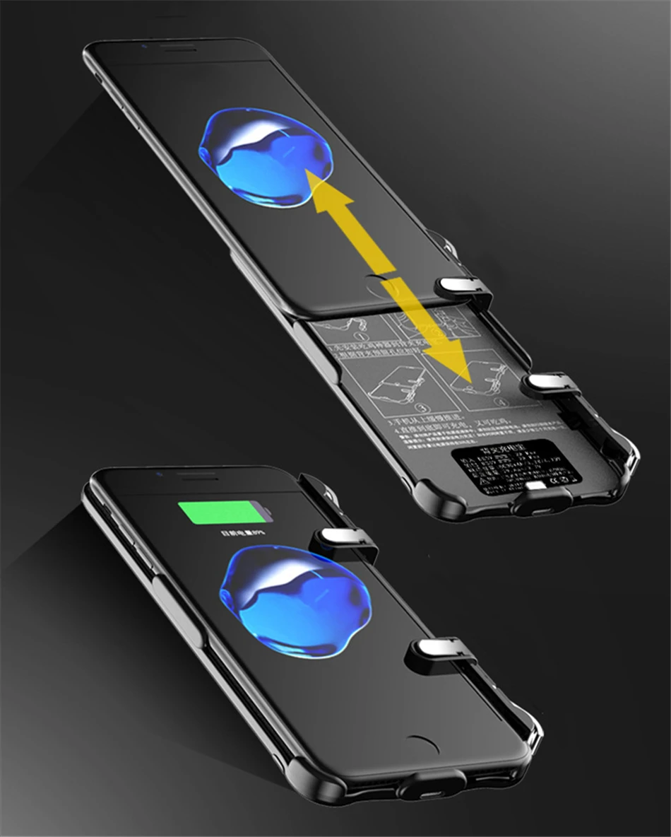 6000MAH аккумулятор чехол для iphone XS MAX power Bank Charing чехол для iphone XS Max XR зарядное устройство чехол