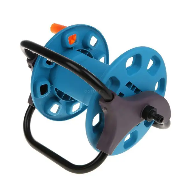 Ootdty Hordozható Kerti Víztömlő Tekercs Tároló Állvány Tartó Kanyargós Vízcső Rázó Szerszámok - Image 5