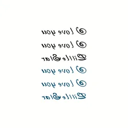 Couple Confession English I Love You Waterproof Temporary Tattoo Sticker Arm Leg Fake Tattoo Water Transfer Sticker Men Women