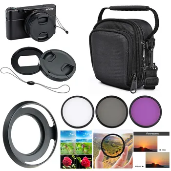 

Accessories kit Camera bag Filter CPL FLD UV Lens hood cap keeper adapter ring for Sony RX100 VII VI VA V IV III Cameras