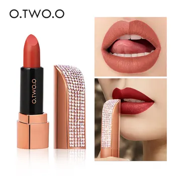 

O.TWO.O 12 Colors Constellation Lipstick Waterproof Pigment Lips Makeup Semi Velvet Lightweight Lip Stick Cosmetic