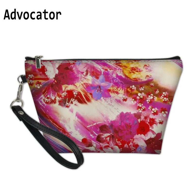 

ADVOCATOR 3D Floral Pattern PU Cosmetic Bag Women Waterproof Makeup Pouch Travel Organizer Ladies Handbag Cosmetiquero Mujer