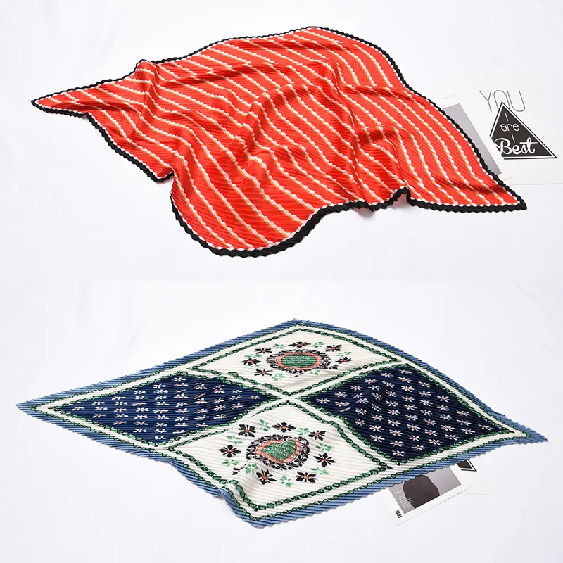 Женские шарфы 2020 новые плиссированные разноцветные универсальные элегантные