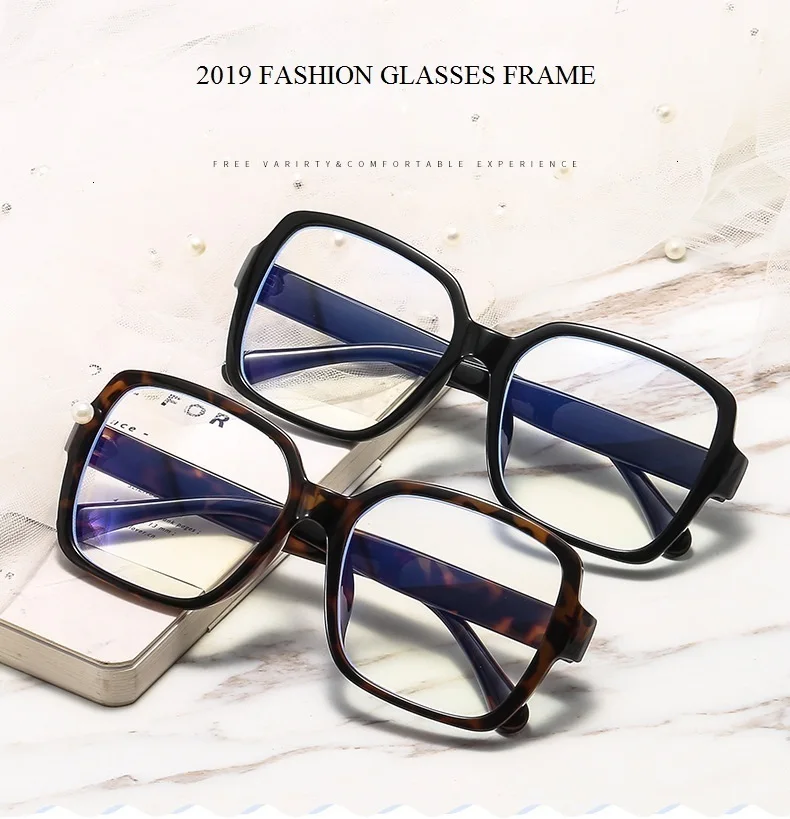 QPeClou, новинка, большие брендовые квадратные оптические очки, оправа для женщин и мужчин,, анти-синий светильник, компьютерная оправа для очков, женские очки