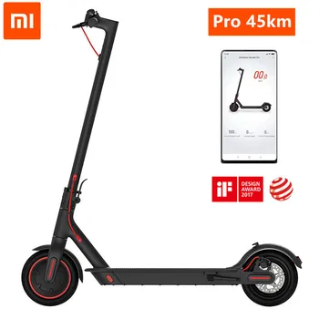 شراء 2019 الأصلي شاومي Mijia M365 برو Mi الكهربائية سكوتر الذكية E سكوتر سكيت الكبار 45 كجم Longboard صغيرة قابلة للطي Hoverboard