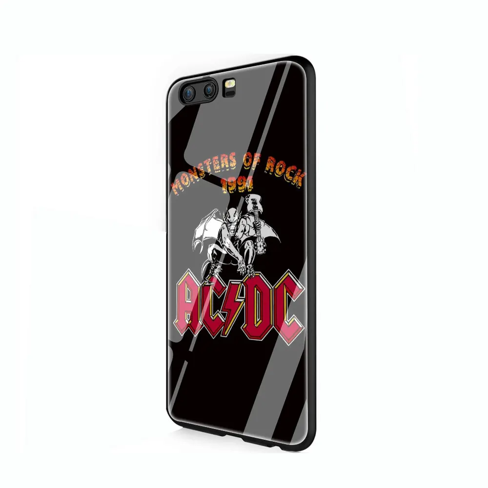 ACDC рок группа закаленное стекло чехол для huawei P10 P20 30 mate 20 Honor 9 10 Lite Pro 7A 8X P Smart - Цвет: G2