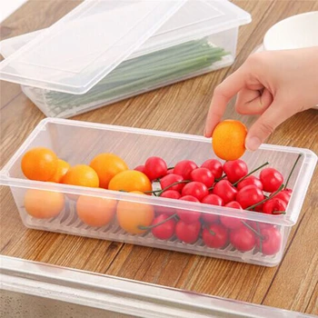 

Kitchen Refrigerator Storage Box Extra Large Transparent plastic Food Box Storage Box Housekeeping & Organization JJ20