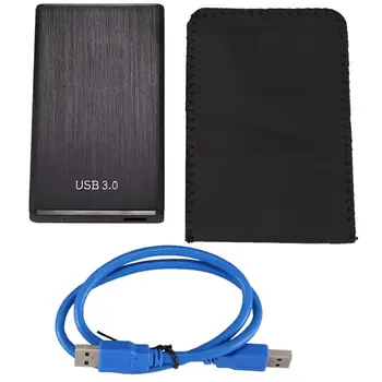 

2.5 Inch HDD Enclosure Case Metal External Storage Box For Sata to USB 2.0 Hard Drive Disk with USB Cable