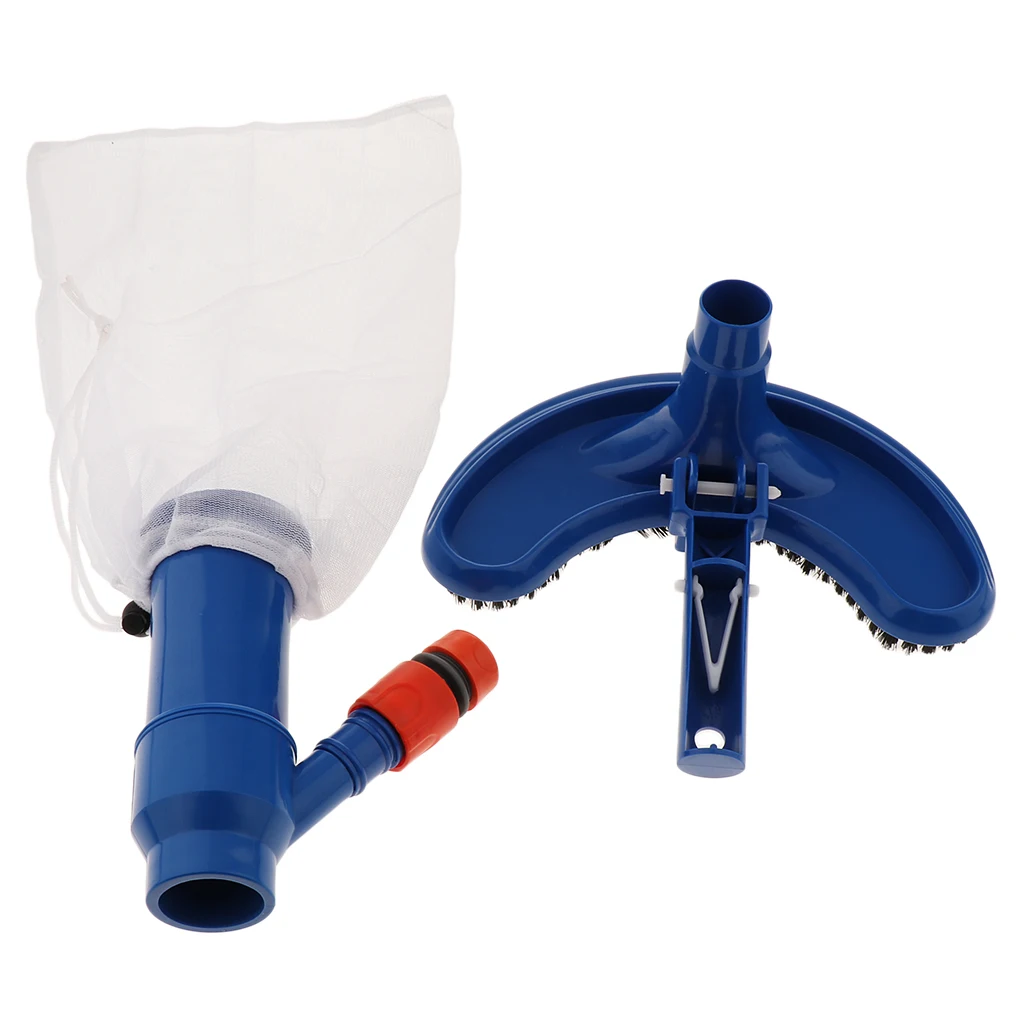 Portable Pool Cleaning Kit, Spas Vacuum Cleaner with Brush, Washing Devices for Water Spa Pond, 23x24x24cm